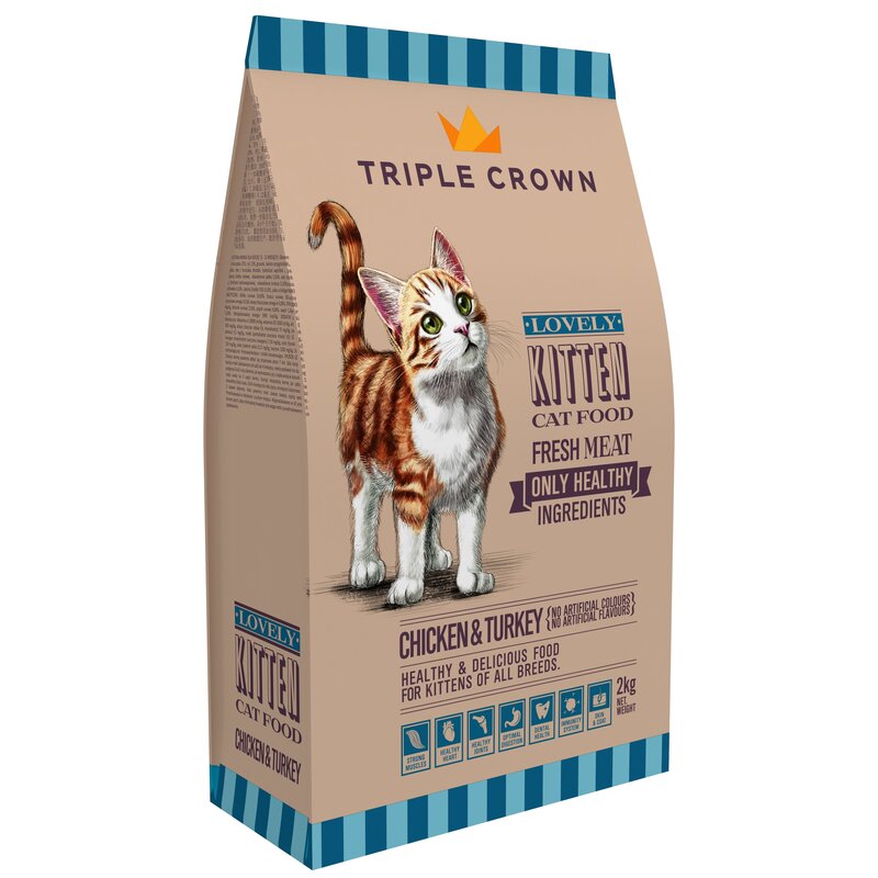 Karma dla kota TRIPLE CROWN Lovely Kiitten 2 kg