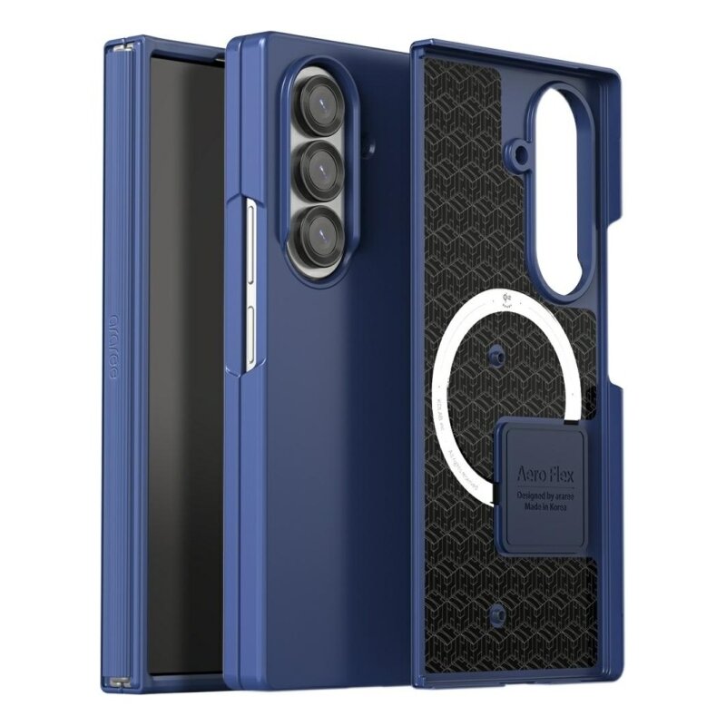 Etui ARAREE Aero Flex M MagSafe do Samsung Galaxy Z Fold 7 Granatowy