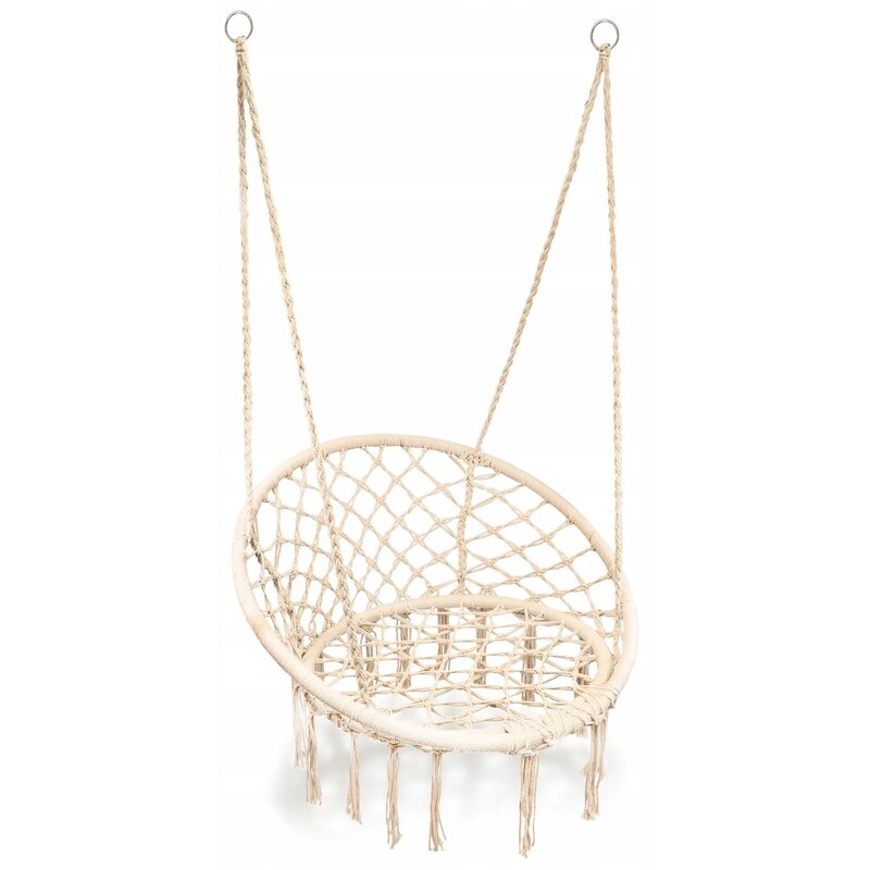 Fotel hamakowy podwieszany BLACK FOREST EX.25418 80 x 60 cm Ecru