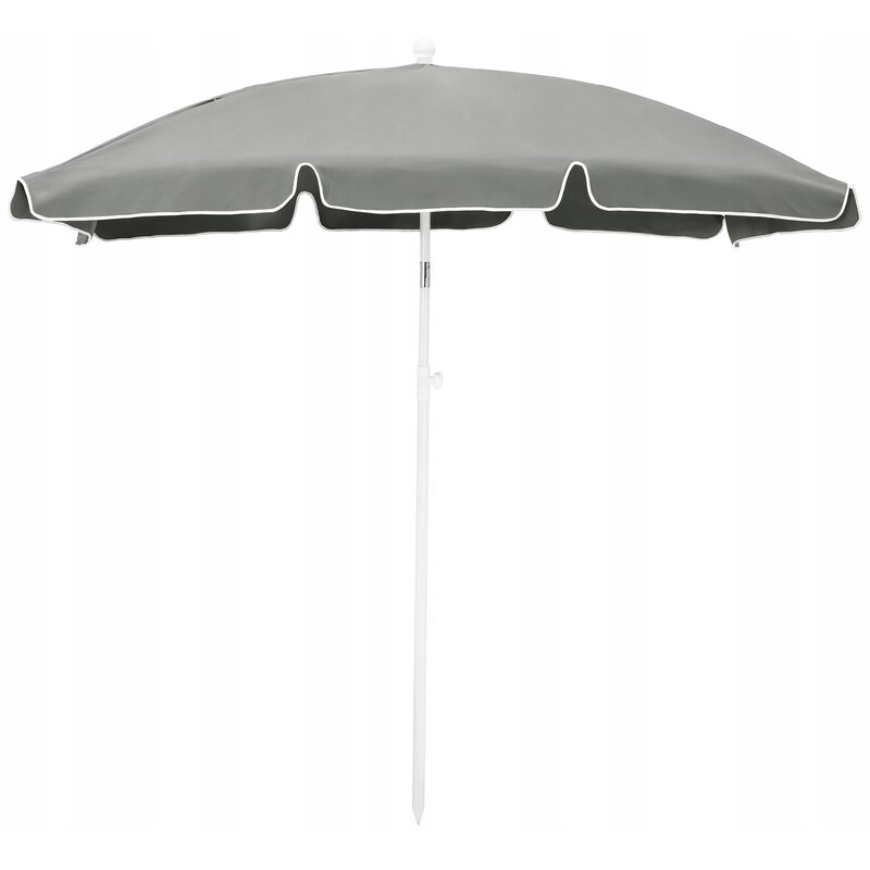 Parasol ogrodowy BLACK FOREST L-0725S 200 cm Szary