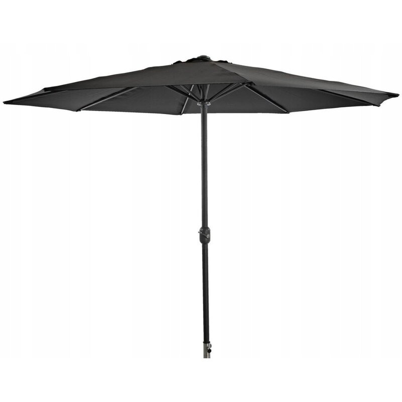 Parasol ogrodowy BLACK FOREST L-0720-3M 300 cm Grafitowy