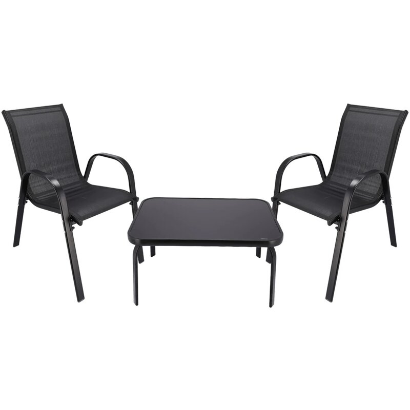 Zestaw mebli ogrodowych BLACK FOREST L-0750 Czarny