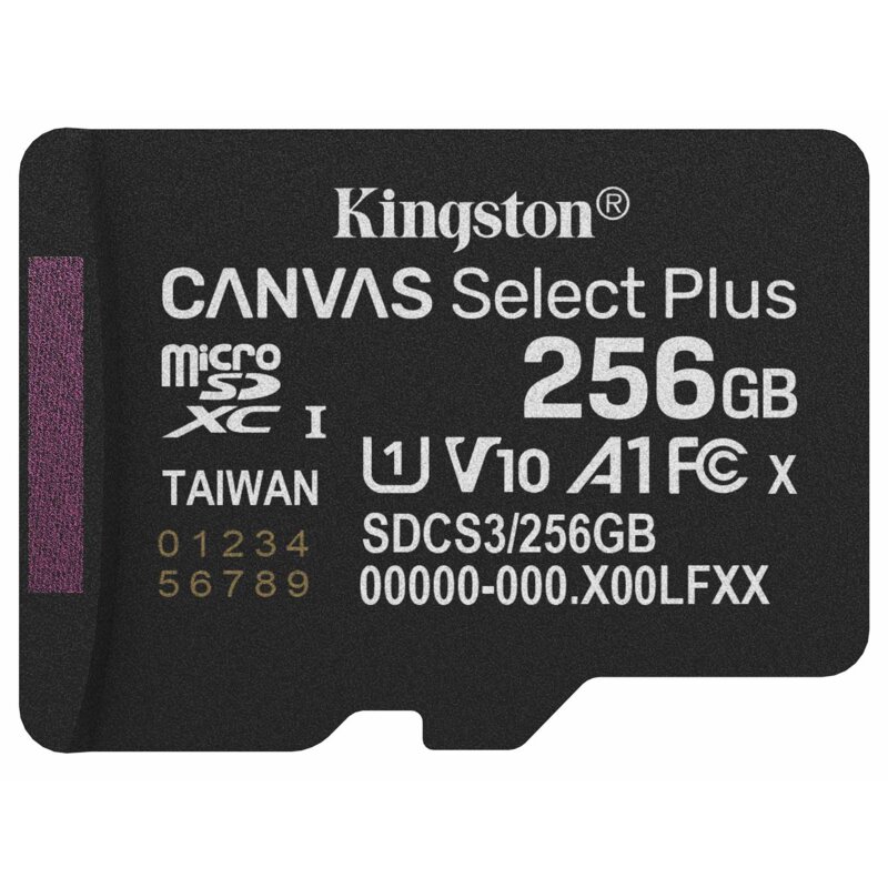 Karta pamięci KINGSTON Canvas Select Plus microSDXC 256GB
