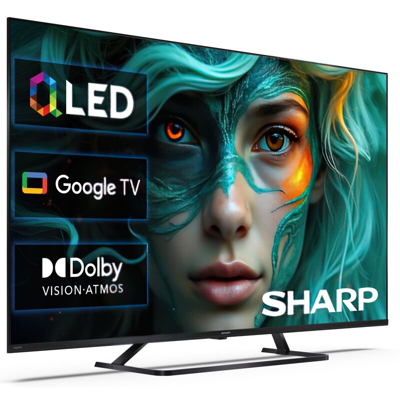 Telewizor SHARP 55HP6765E 55" QLED 4K Google TV Dolby Atmos Dolby Vision HDMI 2.1