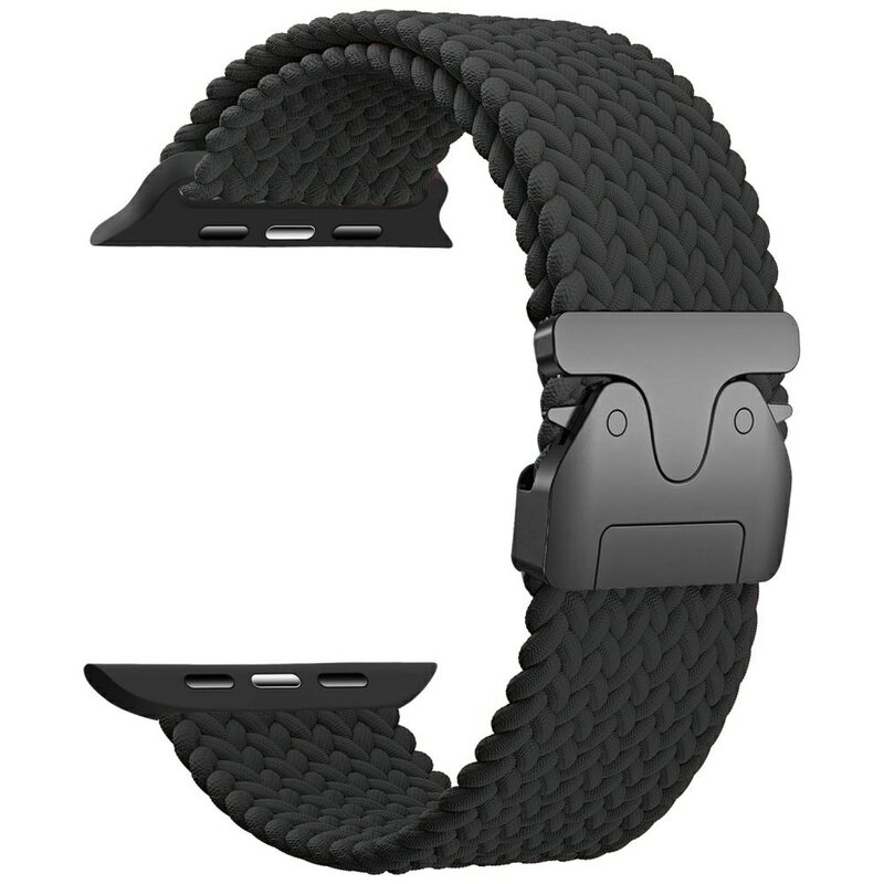 Pasek BELINE Woven Nylon Parachute do Apple Watch do koperty 42/44/45/49mm Czarny