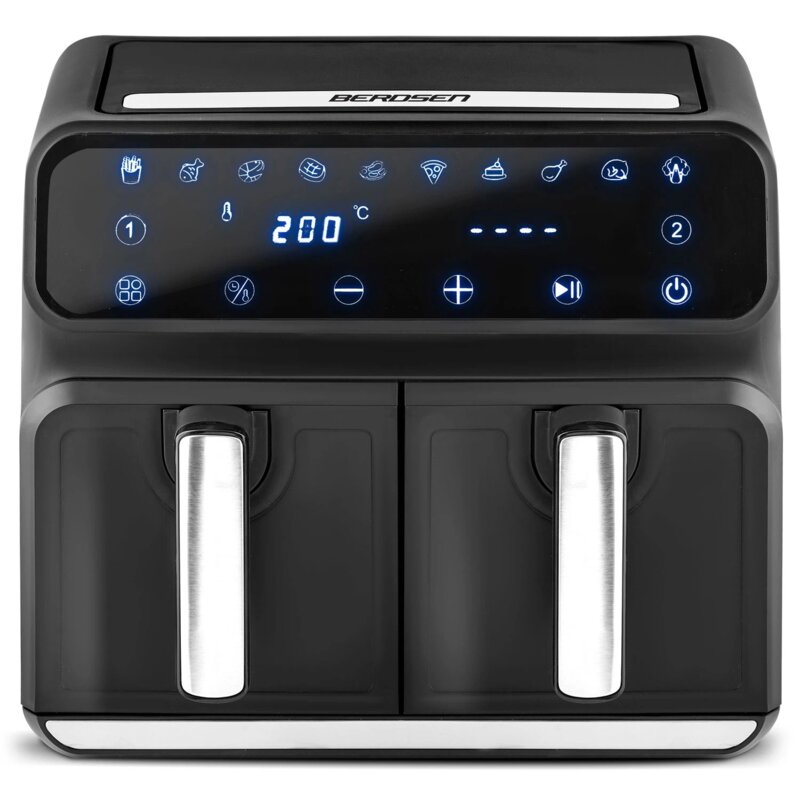 Air Fryer Frytkownica beztłuszczowa BERDSEN BD-653 8l z podwójnym koszem