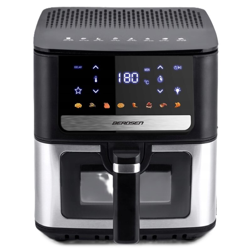 Air Fryer Frytkownica beztłuszczowa BERDSEN BD-655 6.5l 8 automatycznych programów