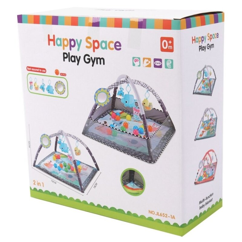 Mata edukacyjna TINYMINI Kojec z piłeczkami 2w1 JL652-1A