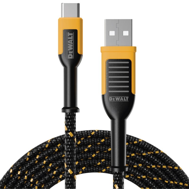 Kabel USB - USB-C DEWALT DXMA131-1348-DWG 100W 1.8 m Czarno-żółty