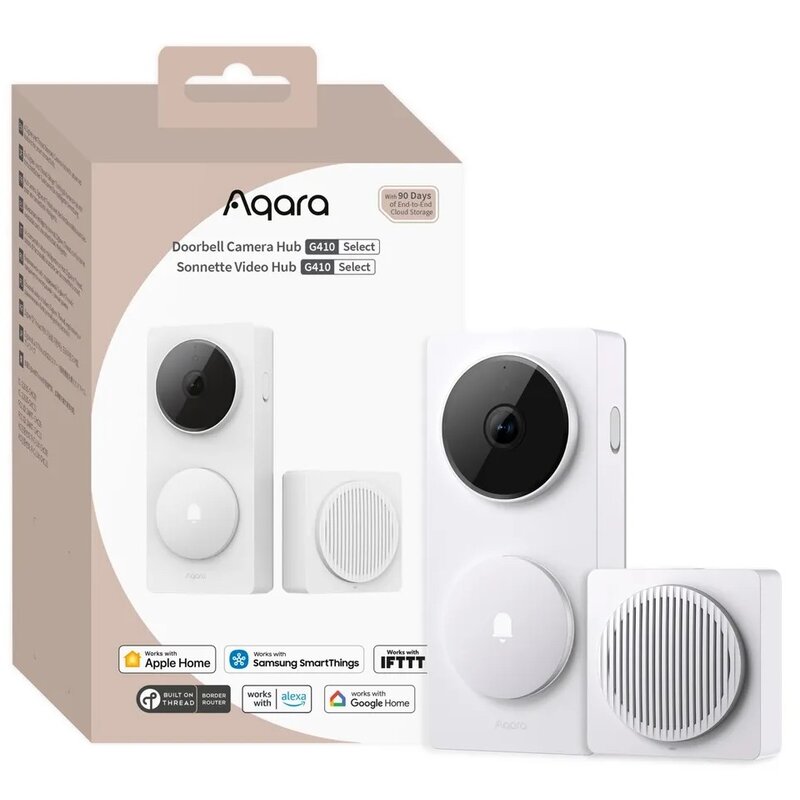 Wideodomofon AQARA Doorbell Camera Hub G410 Select Bezprzewodowy Wi-Fi Biały