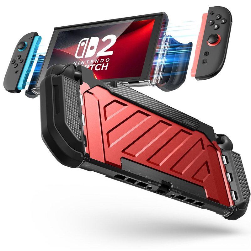 Etui SUPCASE UB Pro do Nintendo Switch 2 Czerwony