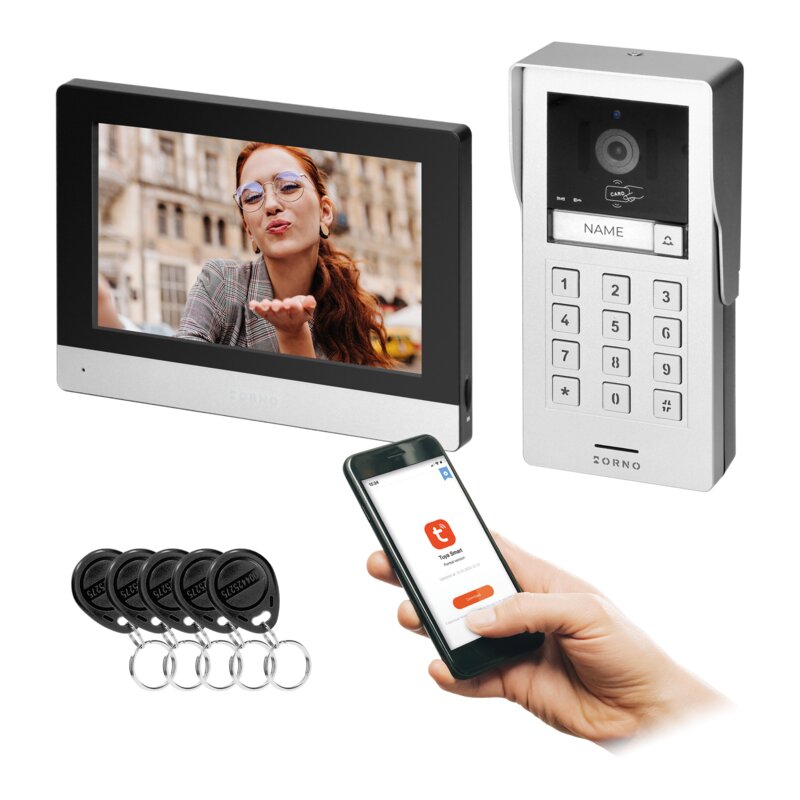Orno OR-VID-MA-1080/B GAYD 8" szyfrator ekran dotykowy Wi-Fi Full HD