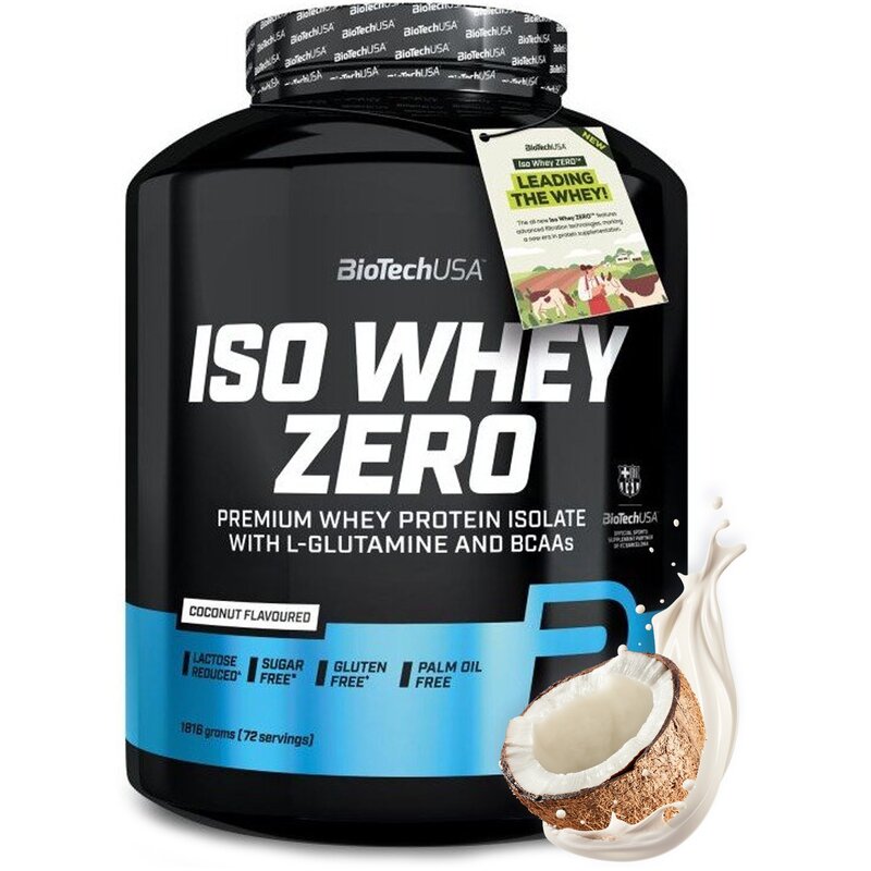 Odżywka białkowa BIOTECH Iso Whey Zero Kokosowy (1816 g) Bez cukru