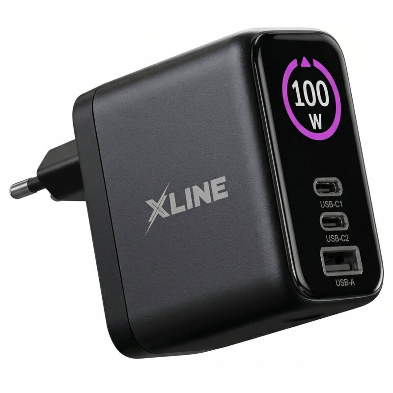 Ładowarka sieciowa XLINE WCT1003K 100W GaN Czarny