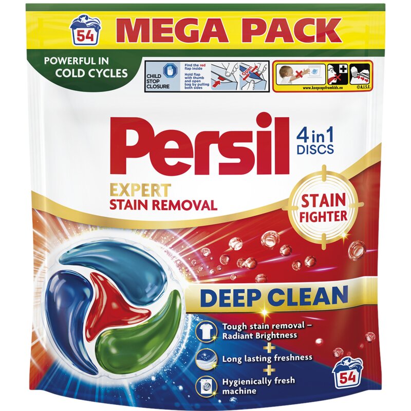 Kapsułki do prania PERSIL Discs Expert 4 in 1 Stain - 54 szt.