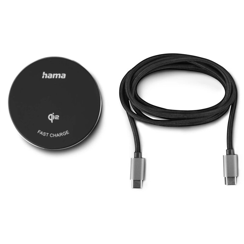 Ładowarka indukcyjna HAMA Qi2 15W Czarny