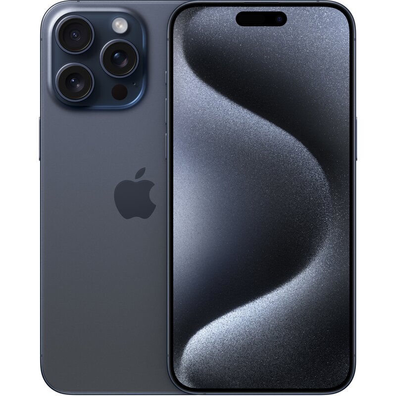 Smartfon APPLE iPhone 15 Pro Max (odnowiony, nieaktywowany) 5G 512GB 6.7" 120Hz Tytan Błękitny (CPO) 2x eSIM