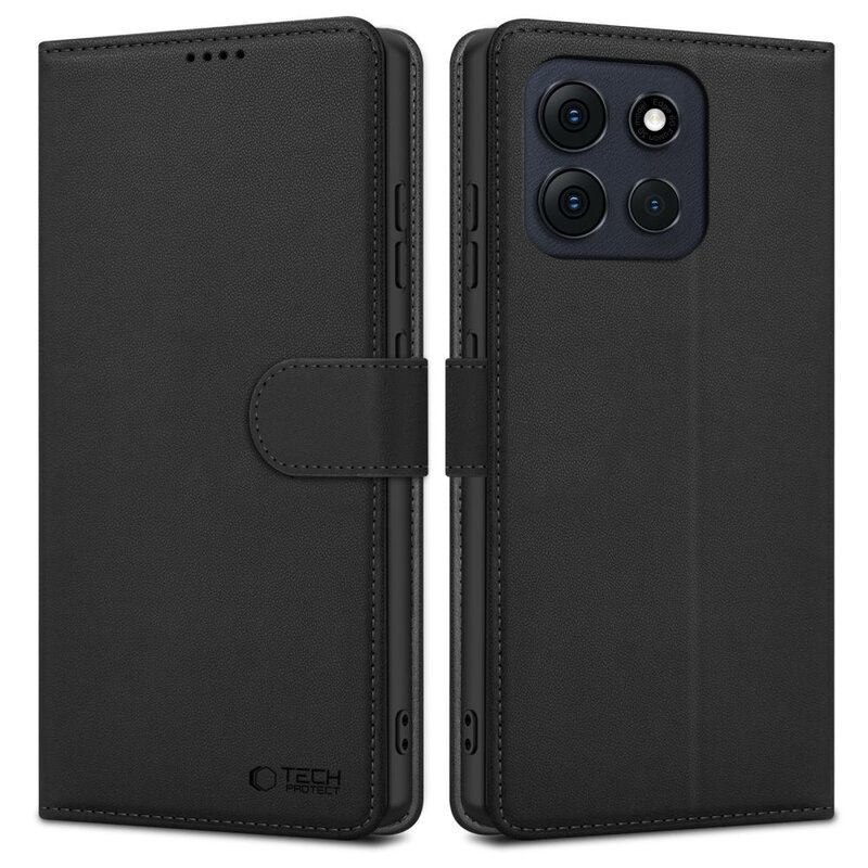 Etui TECH-PROTECT Wallet do Motorola Moto G86 5G Czarny