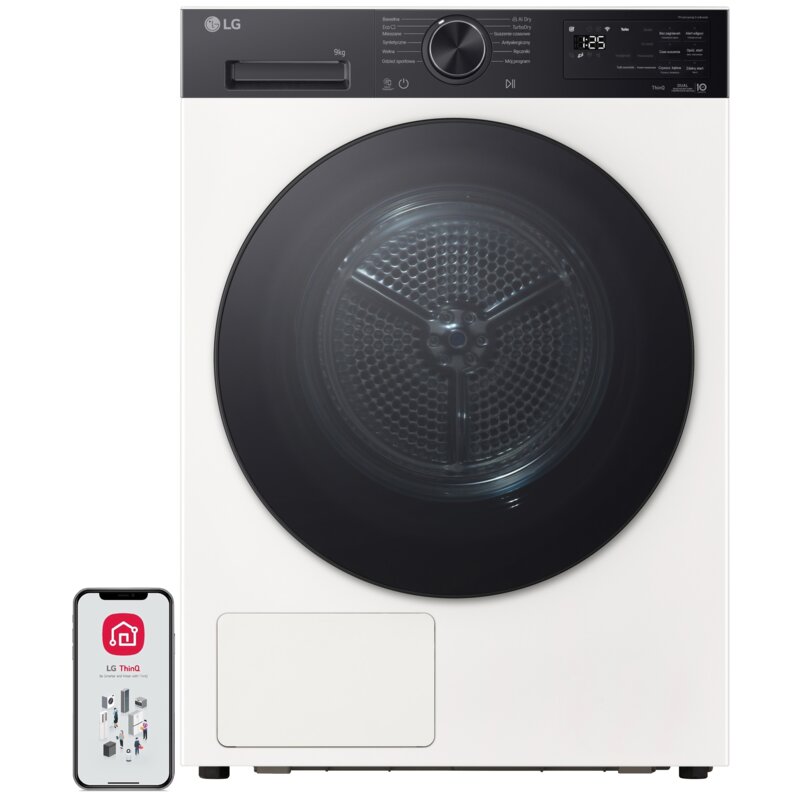 Suszarka LG AI RHX5009NHB z pompą ciepła