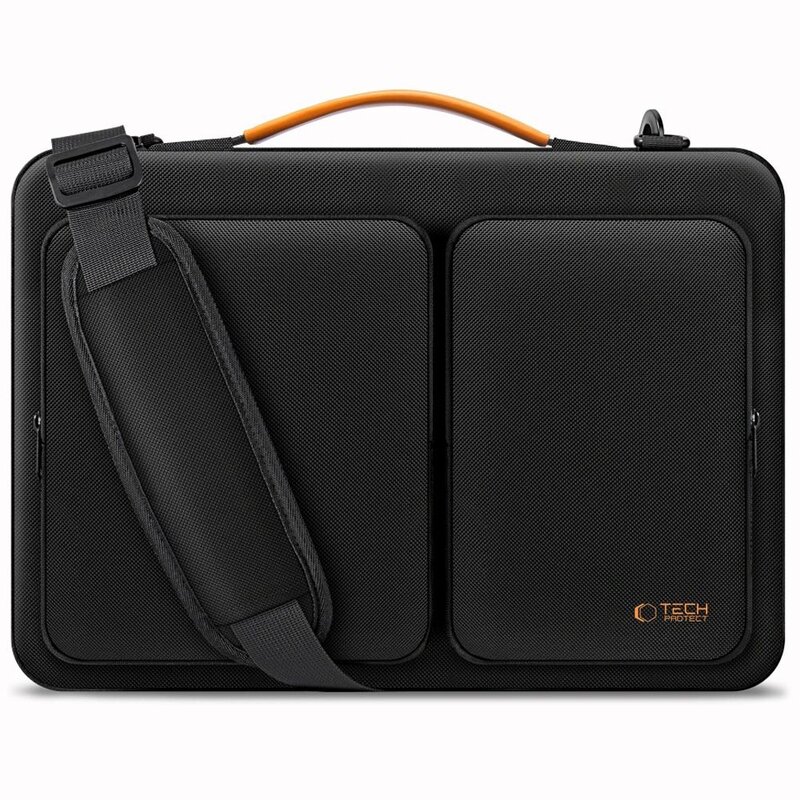 Torba na laptopa TECH-PROTECT Defender Bag 13-14 Cali Czarno-pomarańczowy