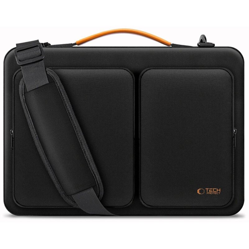 Torba na laptopa TECH-PROTECT Defender Bag 15-16 Cali Czarno-pomarańczowy