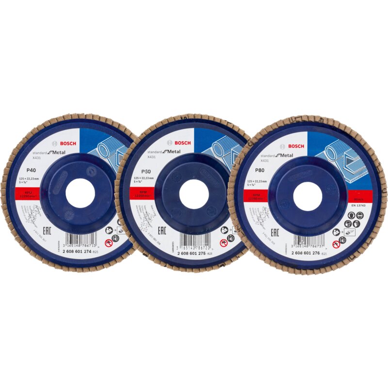 Zestaw tarcz do szlifowania BOSCH Professional 061599764V (3 szt.)