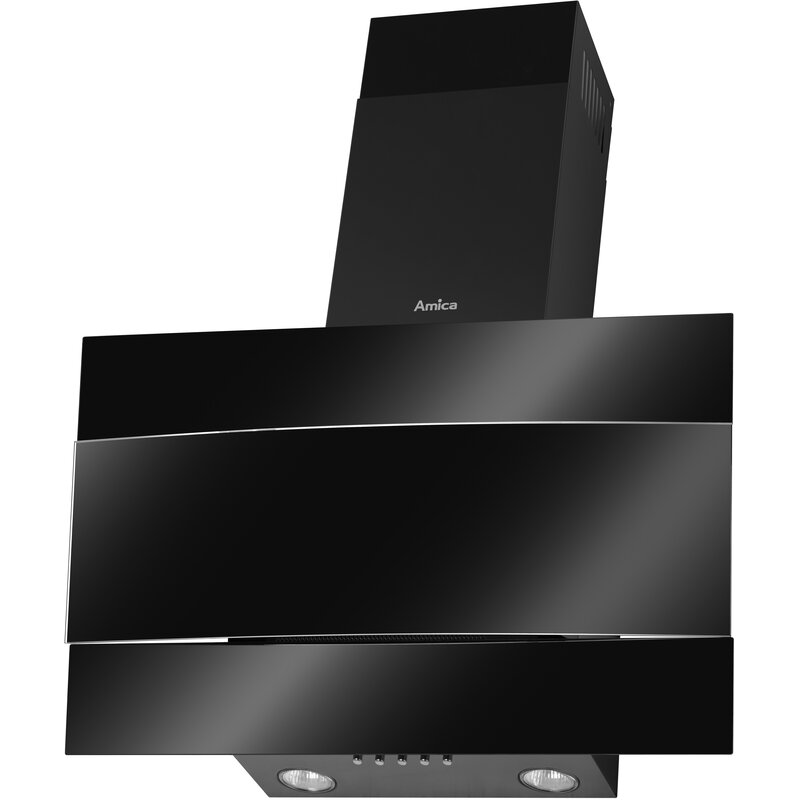 Okap AMICA OKC624S Czarny 280m3/h 63dB klasa C