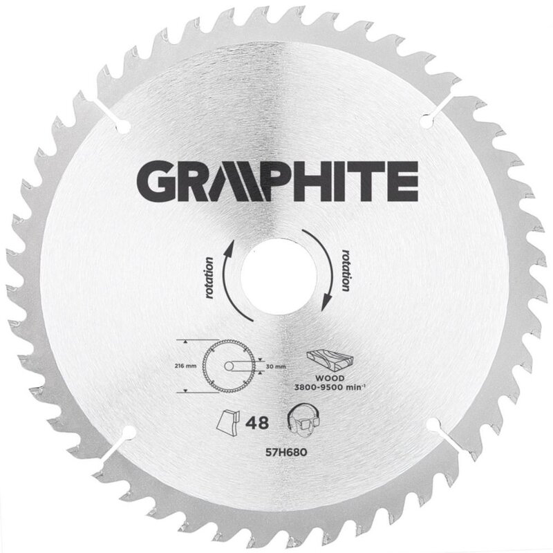 Tarcza do cięcia GRAPHITE 57H680 216 mm