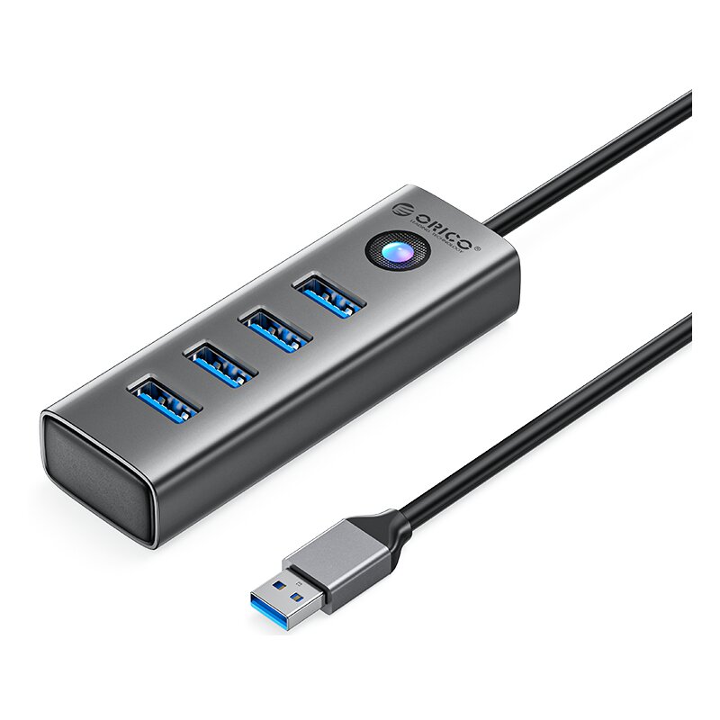 Orico USB-A - 4x USB-A 3.0 - szary