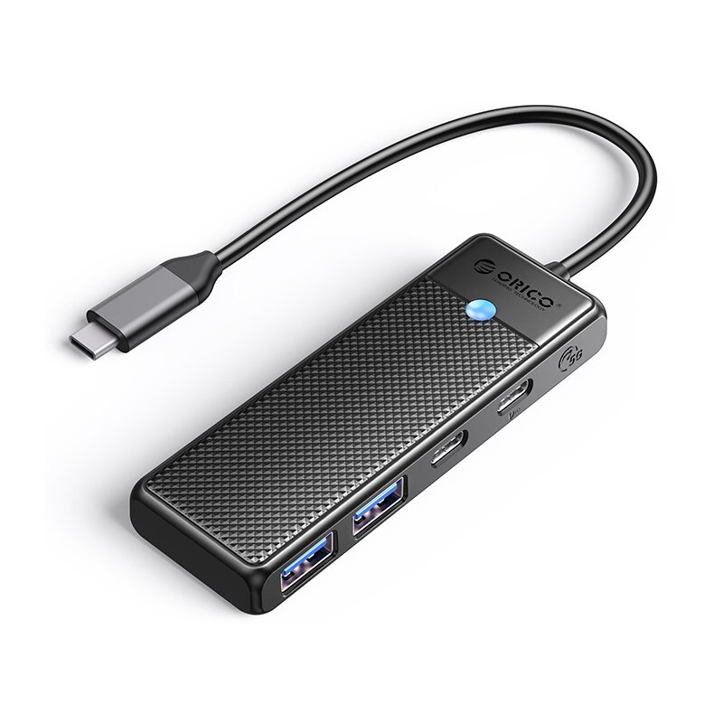Orico Hub USB-C - 2x USB-A 3.0 + 2x USB-C 3.0 - czarny