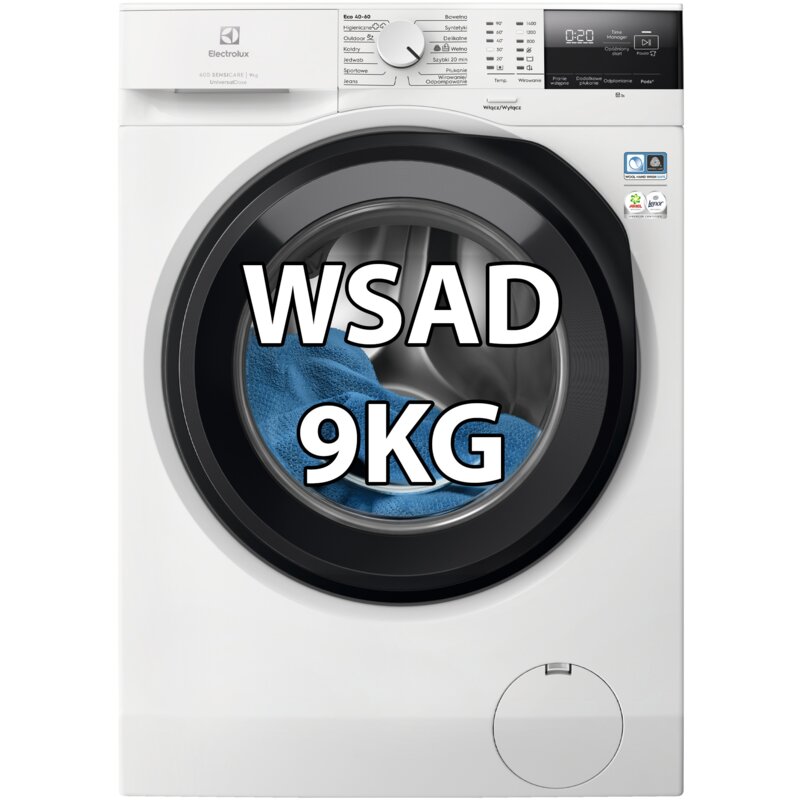 Pralka ELECTROLUX EW6F2492UP SensiCare 600 9kg 1400 obr UniversalDose