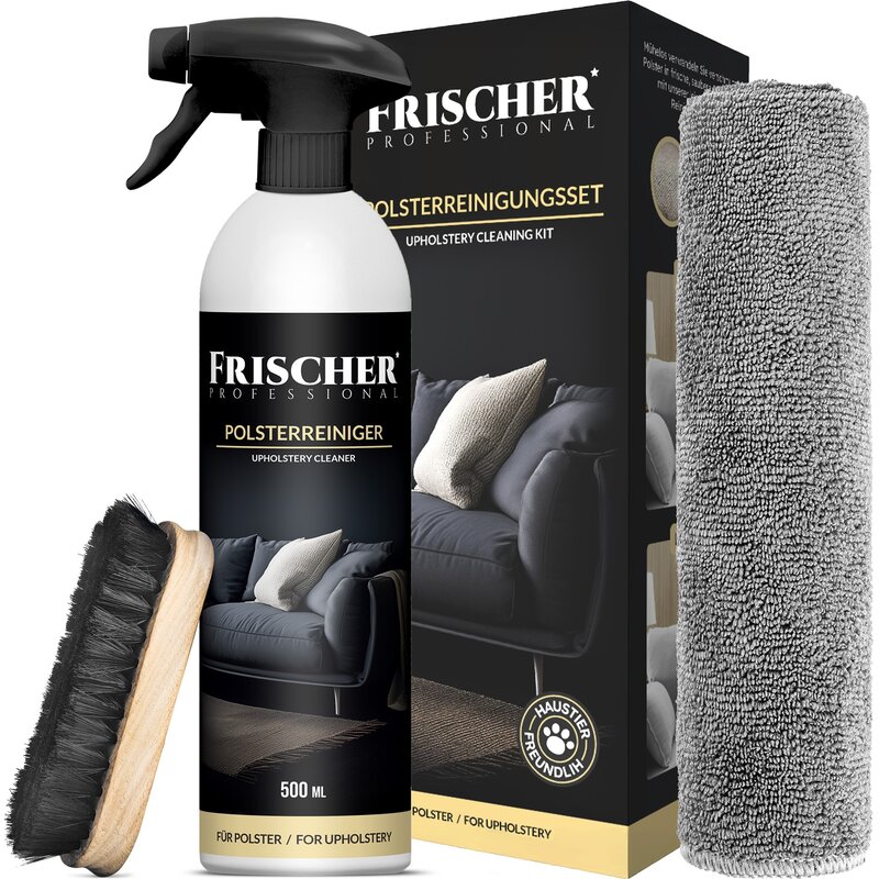Zestaw czyszczący FRISCHER Professional 500 ml + Mikrofibra, szczotka