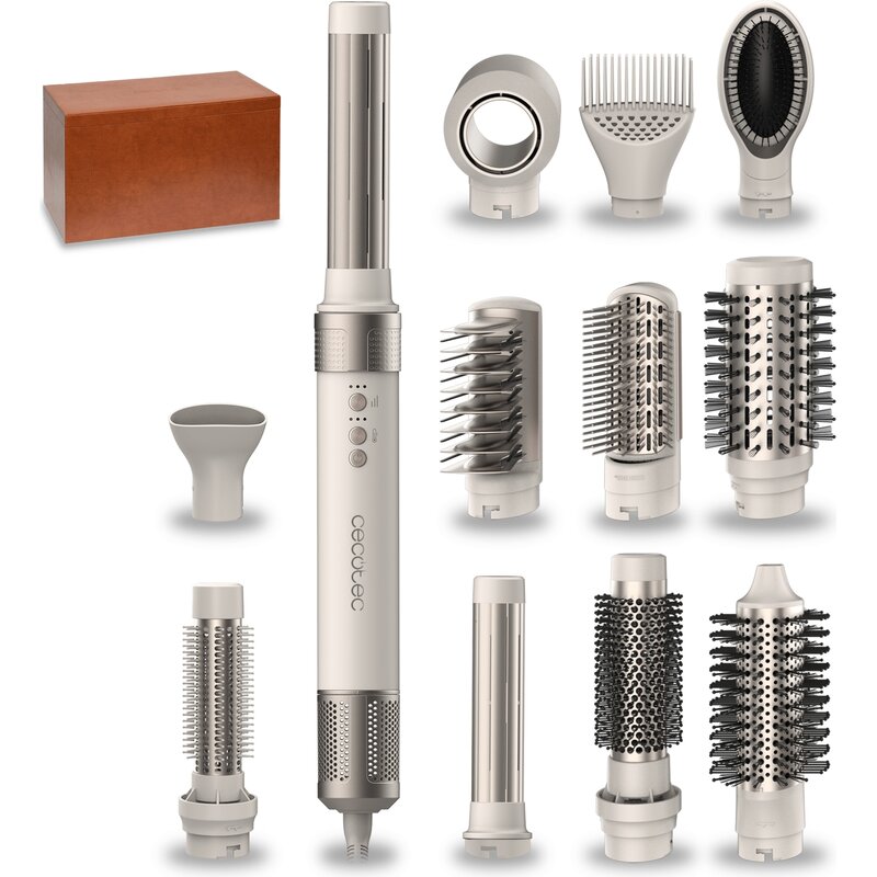 Suszarko-lokówka CECOTEC CeramicCare AirGlam 12w1 Szampański 1400 W