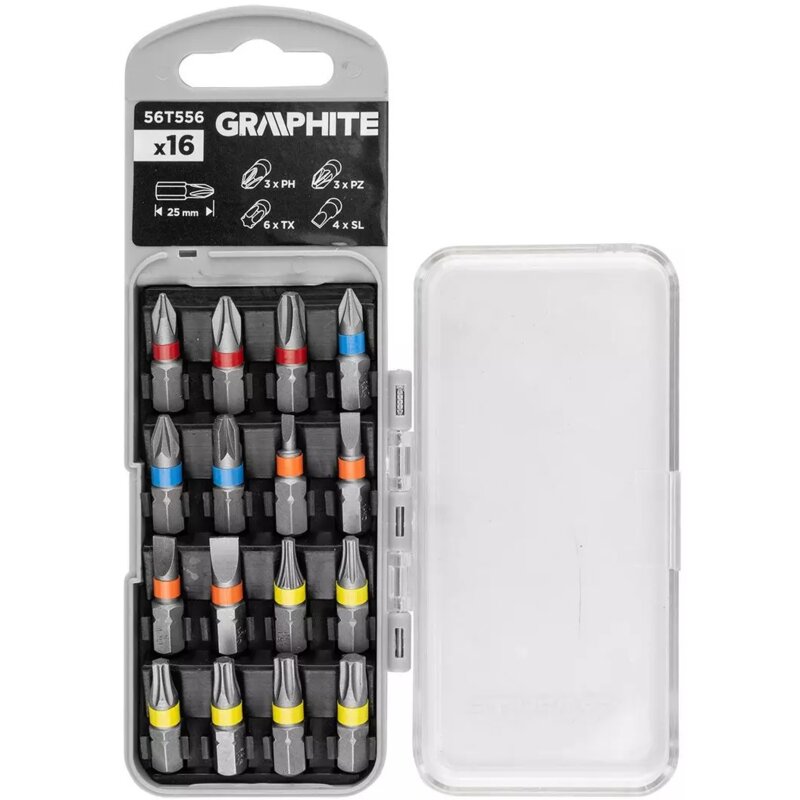 Zestaw bitów GRAPHITE 56T556 (16 szt.)