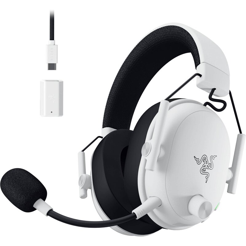 Słuchawki RAZER BlackShark V3 Bezprzewodowe, Nauszne, Dźwięk przestrzenny Biały