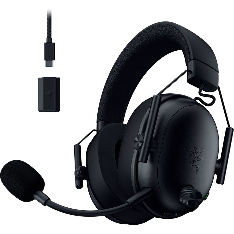 Słuchawki RAZER BlackShark V3 Bezprzewodowe, Nauszne, Dźwięk przestrzenny Czarny