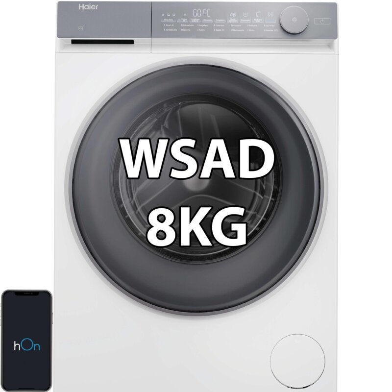 Pralka HAIER X7 SLIM HW80-BD14MEPTU1 8kg 1400 obr/min Smart Dual Spray hOn Smart Dosing