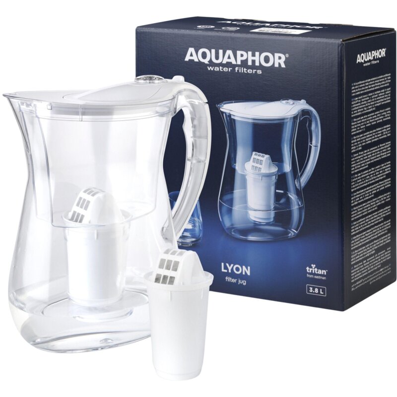 Dzbanek filtrujący AQUAPHOR Lyon Biały + Wkład A5
