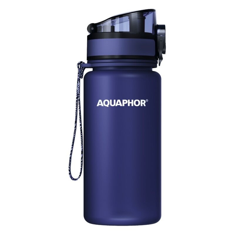 Butelka filtrująca AQUAPHOR City 350 ml Granatowy