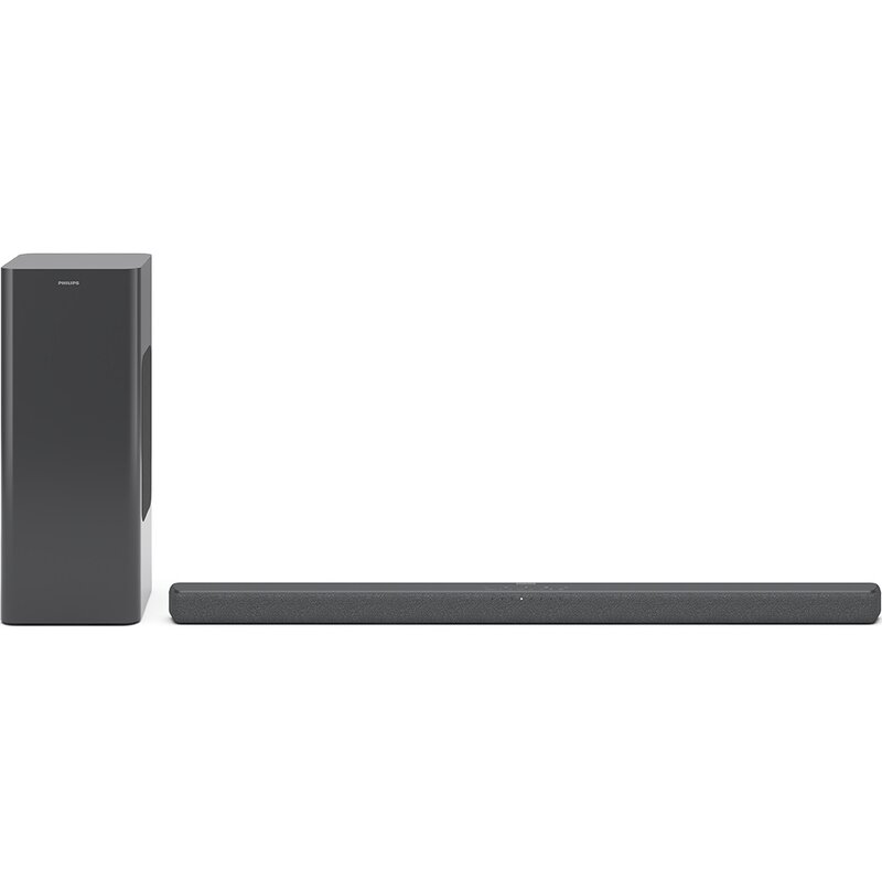 Soundbar PHILIPS TAB8200/10 Szary 2.1-kanałowy, Bezprzewodowy Subwoofer, HDMI eARC, Dolby Atmos, DTS Virtual:X, BT