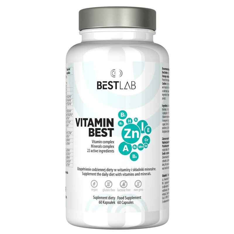 Kompleks witamin i minerałów BESTLAB VitaminBest (60 kapsułek)