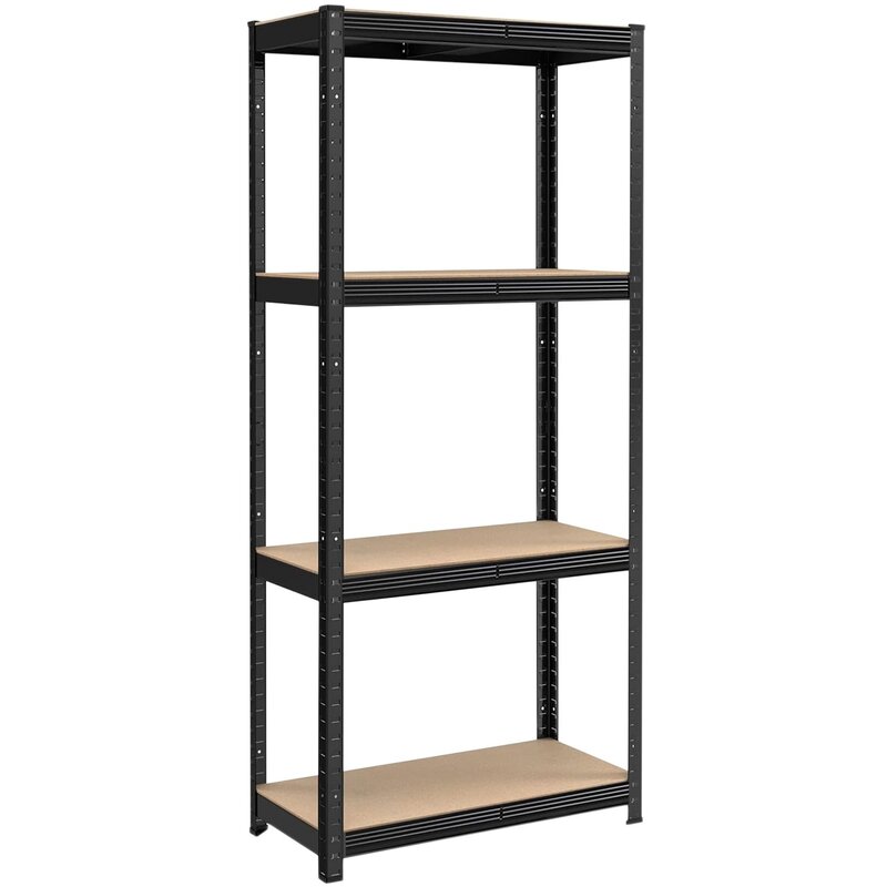 Regał magazynowy GOCKOWIAK 174 x 80 x 40 cm Czarny