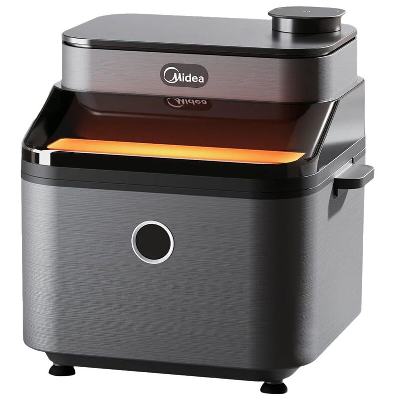 Air Fryer Frytkownica beztłuszczowa MIDEA MF-CY75C2​​ z funkcją pary i okienkiem do obserwacji postępów gotowania