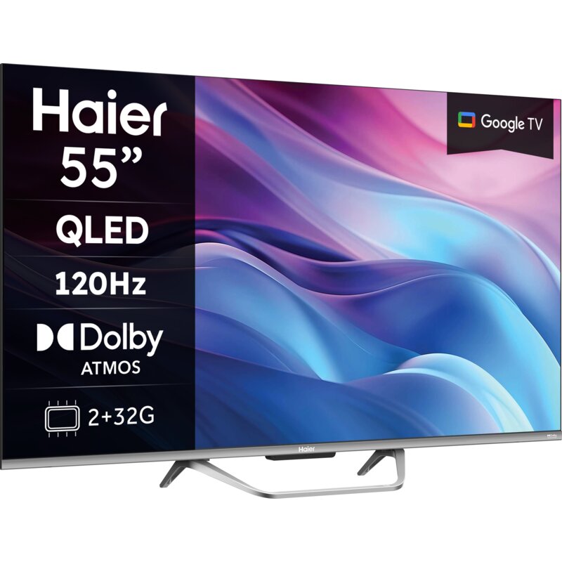 Telewizor HAIER H55Q80FUX 55" QLED 4K DLG-120Hz Google TV Dolby Vision Dolby Atmos HDMI 2.1
