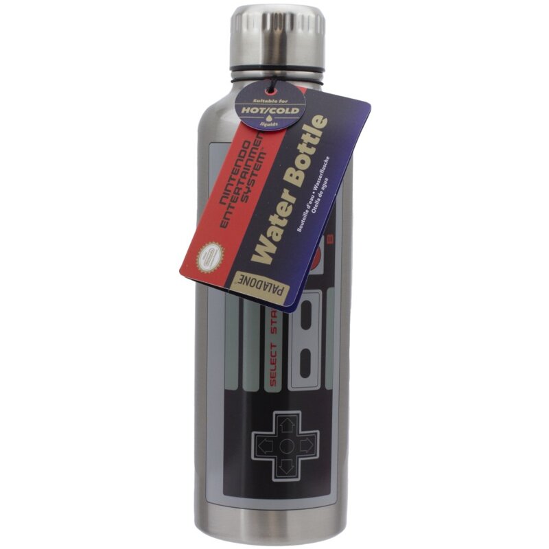 Paladone Metal Water Bottle Nintendo Entertainment System NES