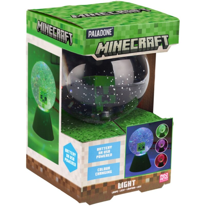 Zabawka kula śnieżna LED PALADONE Minecraft Creeper