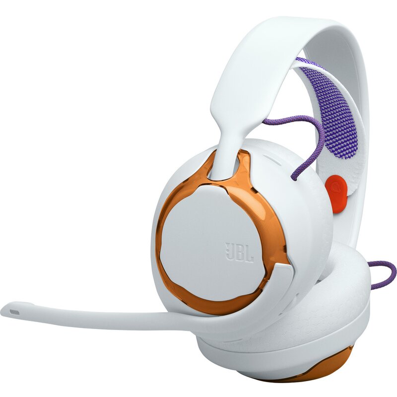 Słuchawki JBL Quantum 250, Nauszne, Dźwięk przestrzenny Biało-złoty
