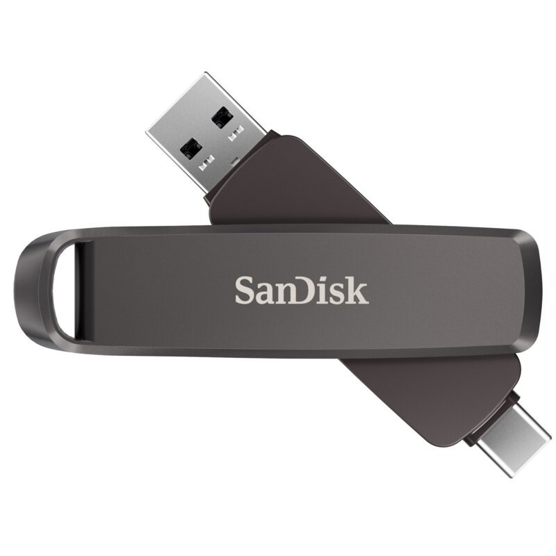 Pendrive SANDISK Extreme Pro Dual Drive 2TB, USB-C/USB 3.2 Gen. 2 (3.1 Gen 2), Odczyt 1000 Mb/s, Zapis 900 Mb/s Czarny