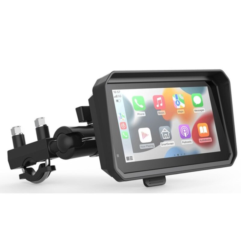 Tablet motocyklowy NEXADIO MB100 Bezprzewodowy CarPlay Czarny