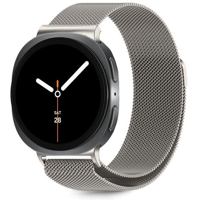 Pasek TECH-PROTECT MilaneseBand do Samsung Galaxy Watch 8/Classic (szerokość paska 22 mm) Srebrny